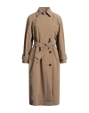 Brunello Cucinelli Woman Overcoat & Trench Coat Khaki Size 4 Polyamide In Brown