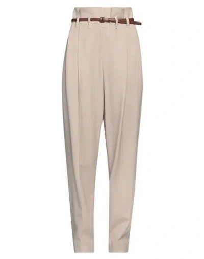 Brunello Cucinelli Woman Pants Beige Size 10 Virgin Wool, Viscose, Cotton, Nylon, Elastic Fibres In White