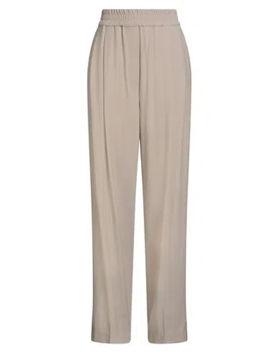 Brunello Cucinelli Woman Pants Beige Size 12 Virgin Wool, Viscose In Sand