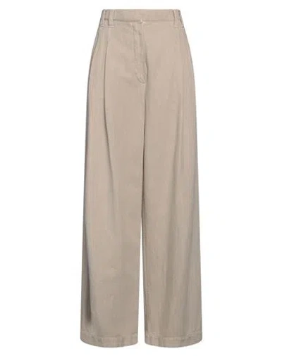 Brunello Cucinelli Woman Pants Beige Size 8 Cotton, Linen, Brass