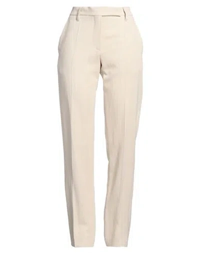 Brunello Cucinelli Woman Pants Beige Size 6 Viscose, Linen, Brass