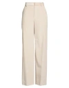 Brunello Cucinelli Woman Pants Beige Size 8 Cotton, Ecobrass, Leather In Sand