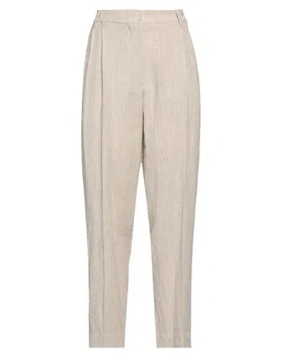 Brunello Cucinelli Woman Pants Beige Size 8 Linen