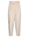 Brunello Cucinelli Linen Trousers In Beige