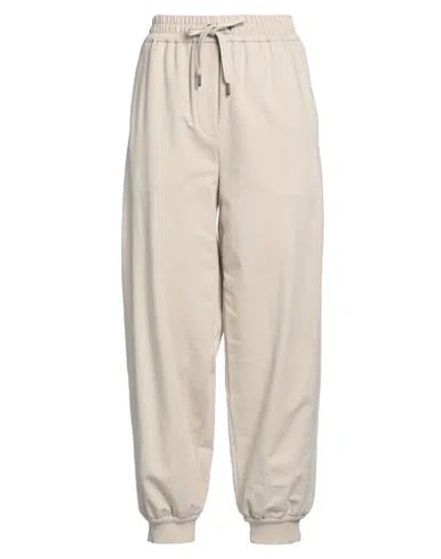 Brunello Cucinelli Woman Pants Beige Size M Cotton, Elastane, Polyester, Acetate, Silk