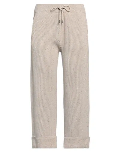 Brunello Cucinelli Woman Pants Beige Size M Cotton, Polyester