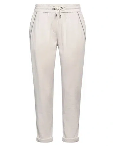 Brunello Cucinelli Woman Pants Beige Size S Cotton, Silk, Polyamide, Brass