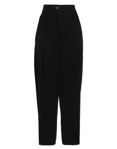 Brunello Cucinelli Woman Pants Black Size 10 Cotton, Cashmere, Elastane