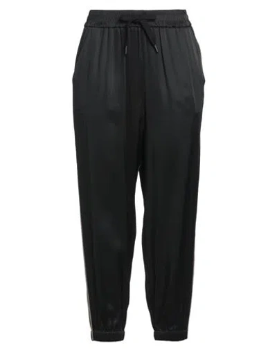 Brunello Cucinelli Woman Pants Black Size M Acetate, Viscose, Brass