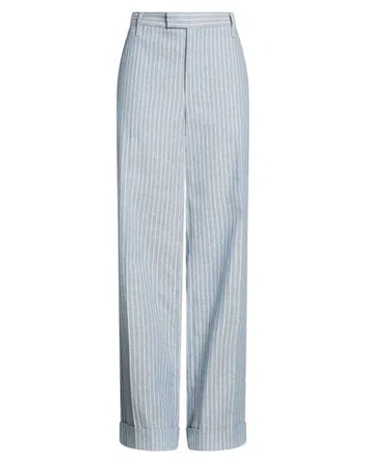 Brunello Cucinelli Woman Pants Blue Size 14 Linen, Cotton, Hemp