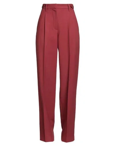 Brunello Cucinelli Woman Pants Brick Size 10 Virgin Wool In Pink