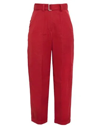 Brunello Cucinelli Woman Pants Brick Size 4 Cotton, Linen In Red