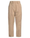 Brunello Cucinelli Woman Pants Camel Size 0 Cotton, Brass In Beige