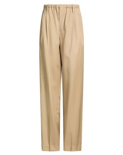Brunello Cucinelli Woman Pants Camel Size 4 Virgin Wool, Mohair Wool In Multi