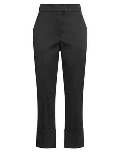 Brunello Cucinelli Woman Pants Charcoal Size 10 Cotton, Elastane, Brass, Ecobrass In Black