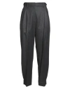 Brunello Cucinelli Woman Pants Charcoal Size 10 Virgin Wool In Black