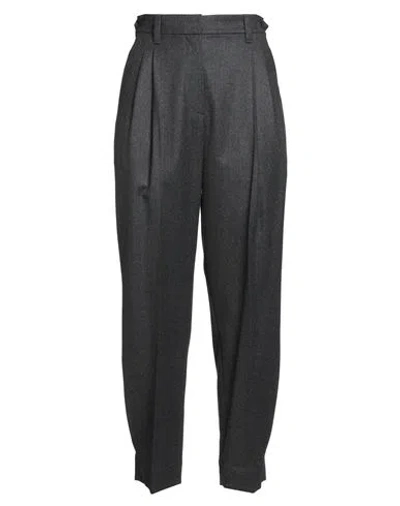 Brunello Cucinelli Woman Pants Charcoal Size 10 Virgin Wool In Gray