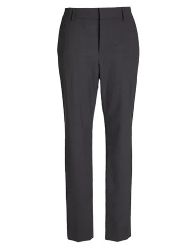 Brunello Cucinelli Woman Pants Charcoal Size 10 Virgin Wool, Polyamide, Elastane, Brass In Black
