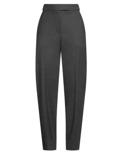 Brunello Cucinelli Woman Pants Charcoal Size 6 Virgin Wool, Elastane, Brass In Gray