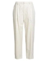 Brunello Cucinelli Woman Pants Cream Size 12 Virgin Wool, Cashmere