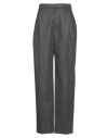 Brunello Cucinelli Woman Pants Grey Size 10 Virgin Wool, Cashmere