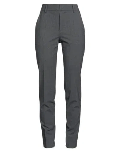 Brunello Cucinelli Woman Pants Grey Size 12 Virgin Wool, Polyamide, Elastane, Brass In Animal Print