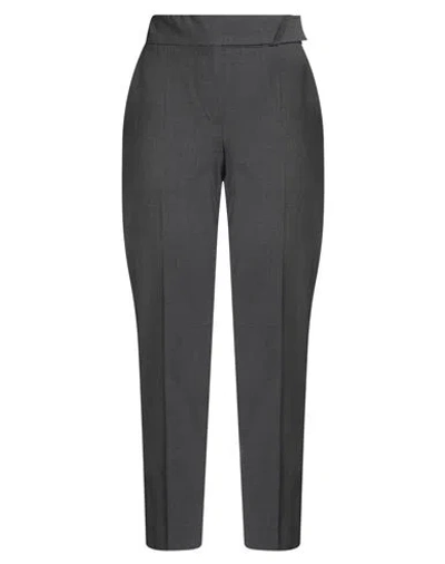 Brunello Cucinelli Woman Pants Grey Size 12 Virgin Wool, Polyamide, Elastane In Gray