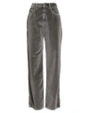 Brunello Cucinelli Woman Pants Grey Size 6 Cotton In Gray