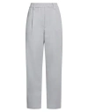 Brunello Cucinelli Woman Pants Grey Size 6 Cotton, Polyamide, Elastane In Grey