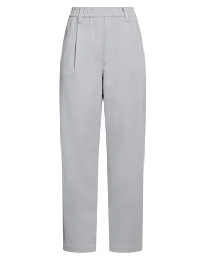 Brunello Cucinelli Woman Pants Grey Size 6 Cotton, Polyamide, Elastane