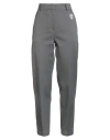 Brunello Cucinelli Woman Pants Grey Size 8 Cotton, Elastane In Gray