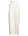 Brunello Cucinelli Woman Pants Ivory Size 8 Cotton, Linen In White