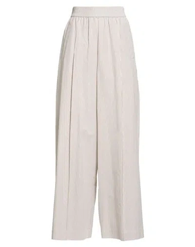 Brunello Cucinelli Woman Pants Khaki Size 6 Cotton In White