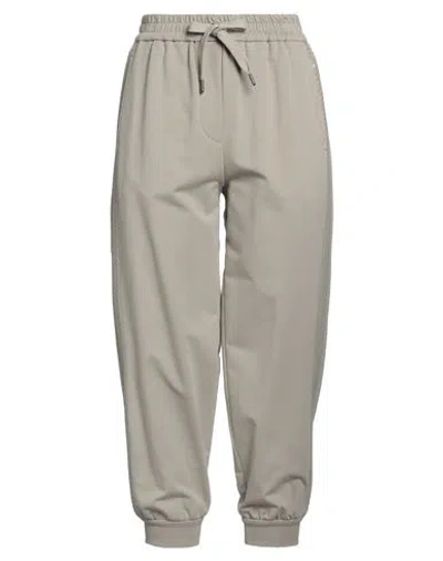 Brunello Cucinelli Woman Pants Khaki Size M Cotton, Elastane, Polyester, Acetate, Silk In Beige