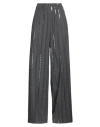 Brunello Cucinelli Woman Pants Lead Size 4 Virgin Wool, Polyamide, Elastane, Polyester In Grey