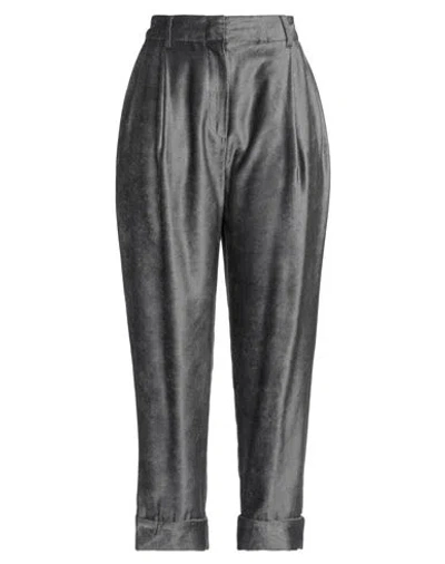 Brunello Cucinelli Woman Pants Lead Size 8 Viscose In Grey