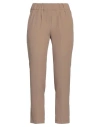 Brunello Cucinelli Woman Pants Light Brown Size 14 Acetate, Silk