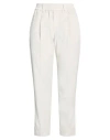 Brunello Cucinelli Woman Pants Light Grey Size 10 Cotton, Brass