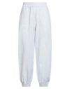 Brunello Cucinelli Woman Pants Light Grey Size 3xl Cotton, Elastane, Acetate, Silk In Multi
