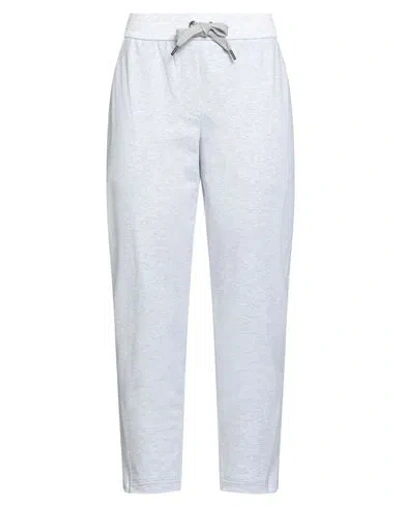 Brunello Cucinelli Woman Pants Light Grey Size 3xl Cotton, Elastane, Brass