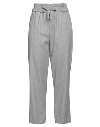Brunello Cucinelli Woman Pants Light Grey Size 2 Virgin Wool, Polyester
