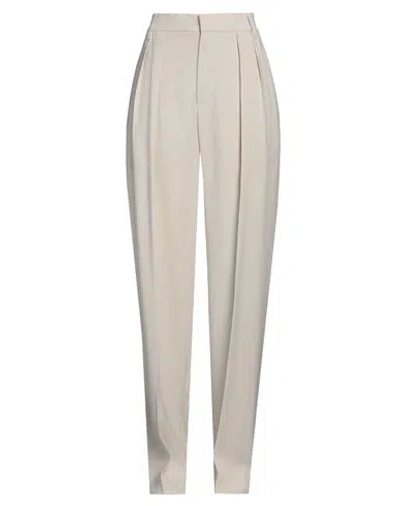 Brunello Cucinelli Woman Pants Light Grey Size 0 Viscose, Wool, Cotton, Brass