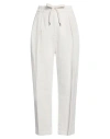 Brunello Cucinelli Drawstring Straight-leg Pants In Grey