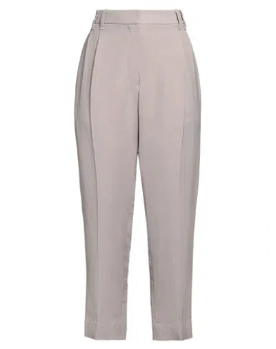 Brunello Cucinelli Woman Pants Lilac Size 2 Viscose, Linen In Purple