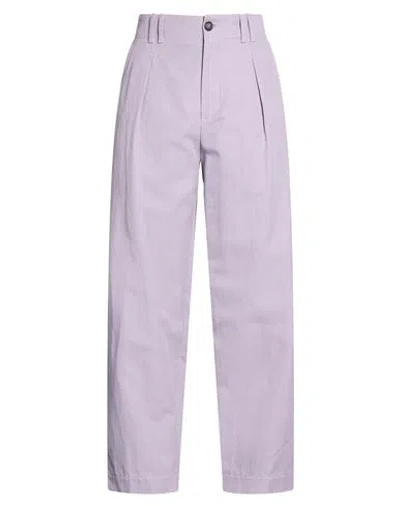 Brunello Cucinelli Woman Pants Lilac Size 6 Cotton, Linen In White