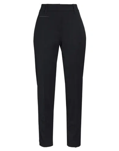 Brunello Cucinelli Woman Pants Midnight Blue Size 6 Virgin Wool, Polyamide, Elastane, Brass