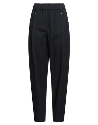 Brunello Cucinelli Woman Pants Midnight Blue Size 12 Cotton, Elastane, Ecobrass