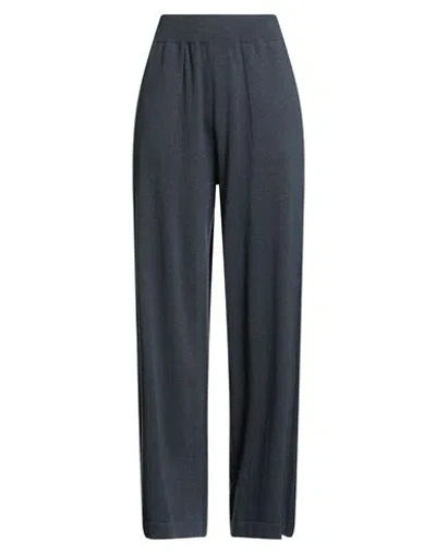 Brunello Cucinelli Woman Pants Midnight Blue Size L Cashmere In Black