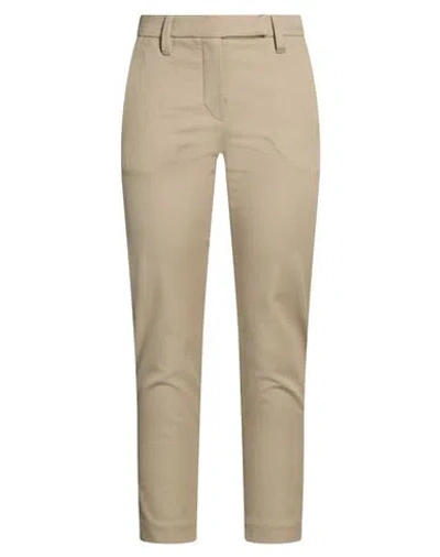 Brunello Cucinelli Woman Pants Military Green Size 14 Cotton, Elastane