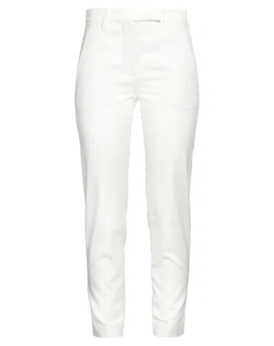 Brunello Cucinelli Woman Pants Off White Size 2 Cotton, Elastane In Off White